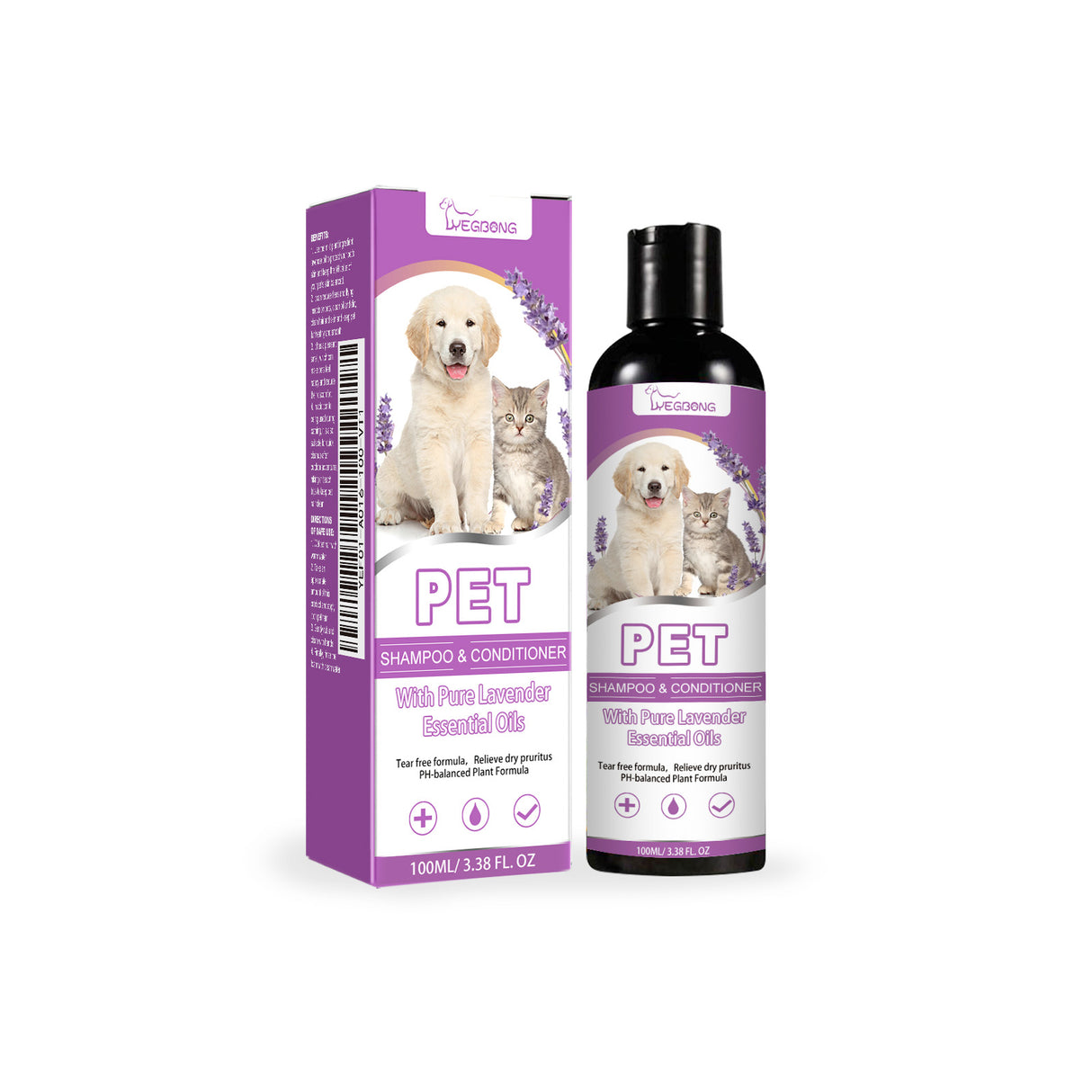 Pet Shampoo, Pet Bath Relieves Skin Itchy, Hair Smooth Non-Knotting Shampoo - V.I.P Digital Presence