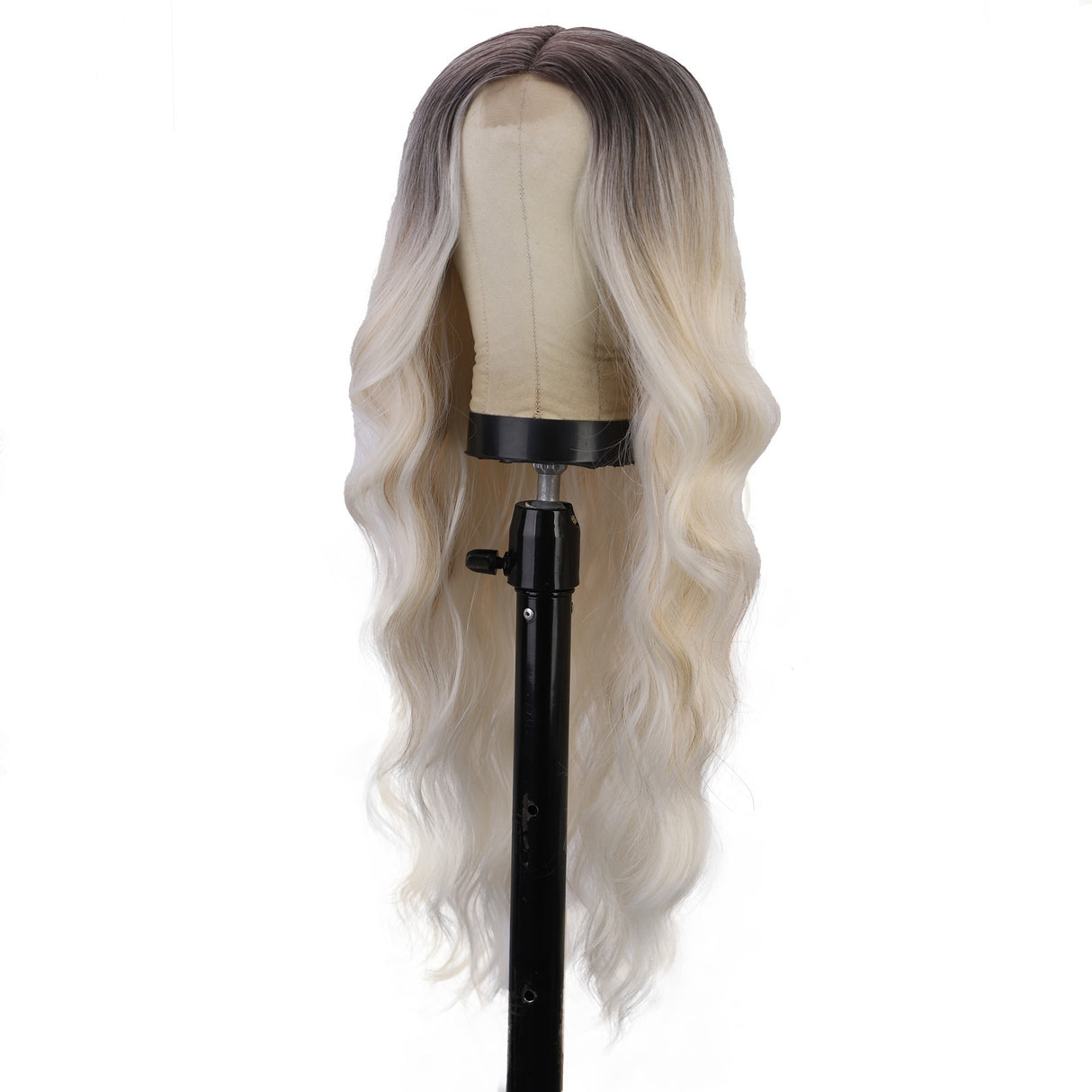 Chemical Fiber Wig Hair, European and American Wigs, Women's Long Curly Hair, Gradually Changing Color, Front Lace Wig Headband - V.I.P Digital Presence