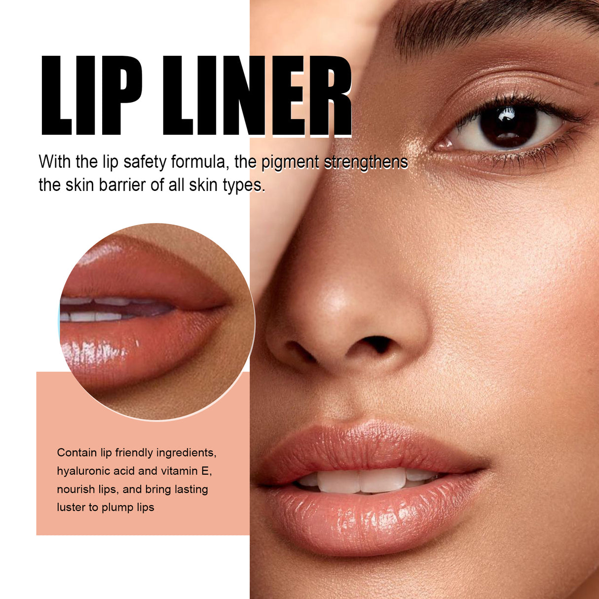 Peel Lip Liner, Outline Lip Shape Lip Color Waterproof Non-Smudging Peel Lip Liner Lip Brush - V.I.P Digital Presence