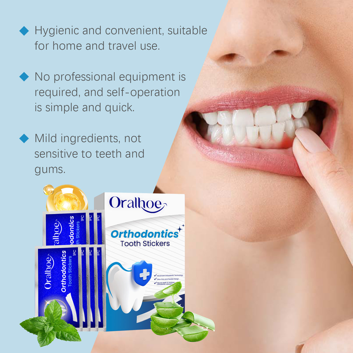 Orthodontic Stickers Remove Stains Yellow Dirt Clean Teeth Fresh Care Portable Stickers - V.I.P Digital Presence