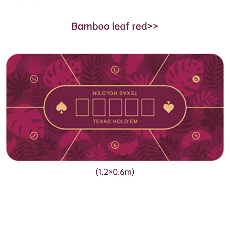 Dezhou playing card pad tablecloth table cushion square round chip rubber cushion playing card table top cushion