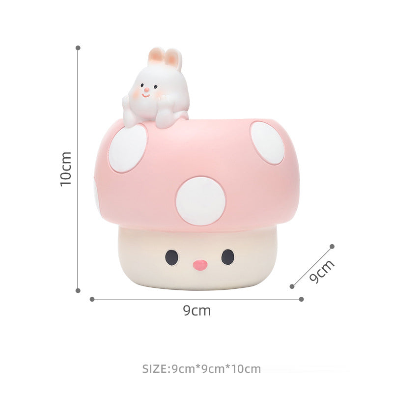 Horticultural Cartoon Creative Fun Mushroom Resin Flower Pot Container Desktop Landscape Potted Flower Utensils - V.I.P Digital Presence