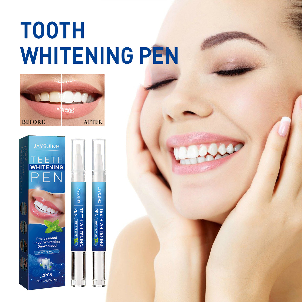 Dental pencil Teeth Cleaning Remove Dirt And Yellow Smoke Teeth Brightening Whitening Oral Cleaning Pen - V.I.P Digital Presence