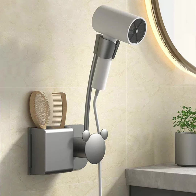 Punch-Free Hair Dryer Rack Wall-Mounted Hand-Held Rotating Lazy Bracket Bathroom - V.I.P Digital Presence