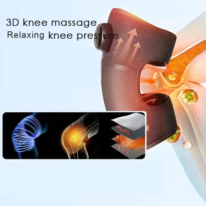 Electric heating knee pad self heating knee massager for keeping warm and treating pain in the knee joints of elderly cold legs - V.I.P Digital Presence