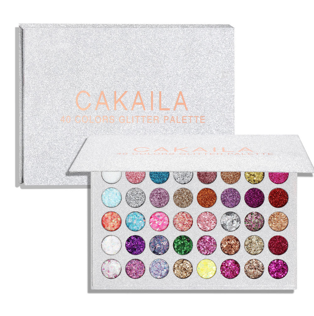 CAKAILA  40 Colors Eye Shadow Gold Powder Glitter Curry Cream Diamond Glitter Eyeshadow Palette - V.I.P Digital Presence