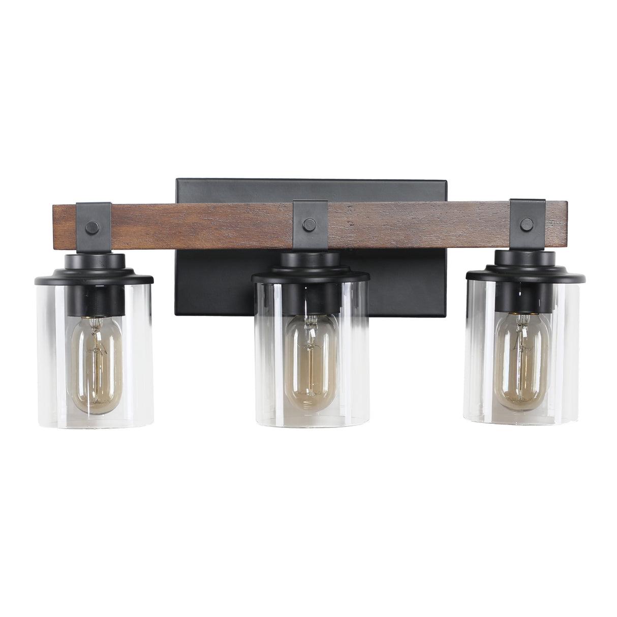 3-Lights Farmhouse Vanity Lights Fixture Rustic Bathroom Light Fixture Bathroom