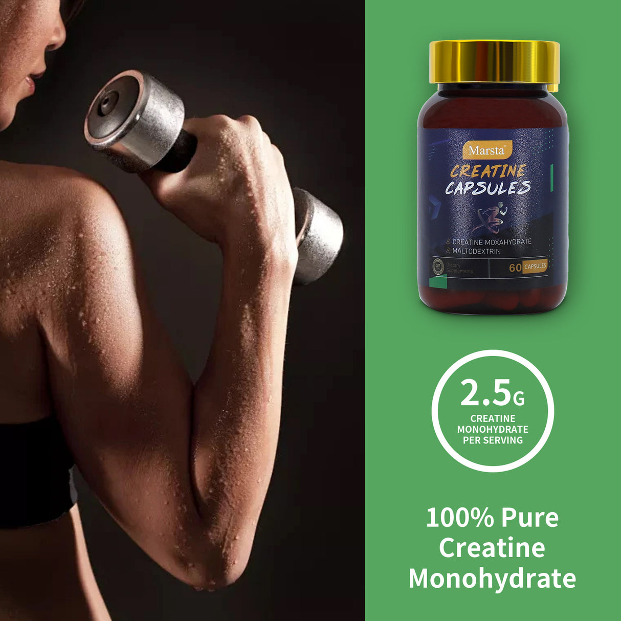 Creatine monohydrate capsules - V.I.P Digital Presence