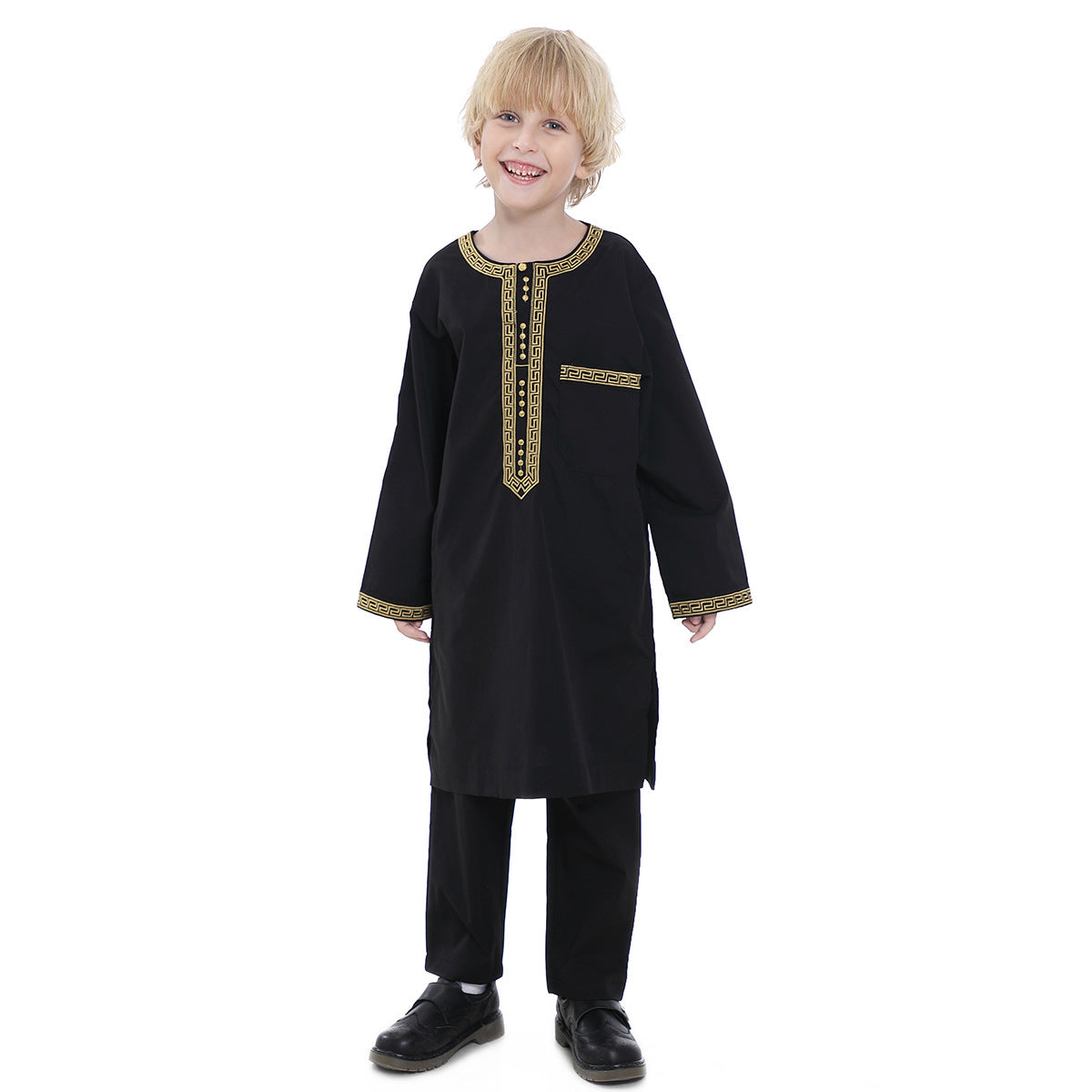 Middle Eastern teenage boy embroidered robe set - V.I.P Digital Presence