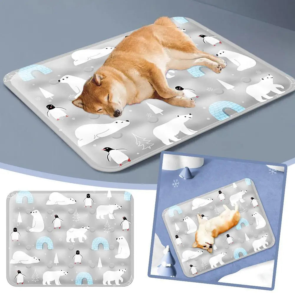 Summer Pet Cooling Pad Ice Crystal Gel Cool Down Cat To Dog Pet Grasp Bed Resistance Collapsible Rectangle Pad Accessories - V.I.P Digital Presence