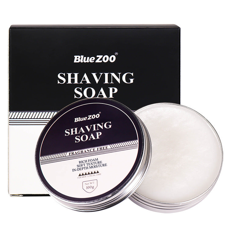 BlueZOO Men's Facial Shave Beard Shaving Foaming Soap Sandalwood Scented Mint - V.I.P Digital Presence