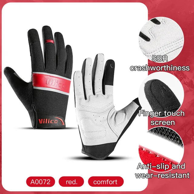 Outdoor sports riding gloves wear-resistant shock-absorbing and touch screen mountain bike gloves - V.I.P Digital Presence