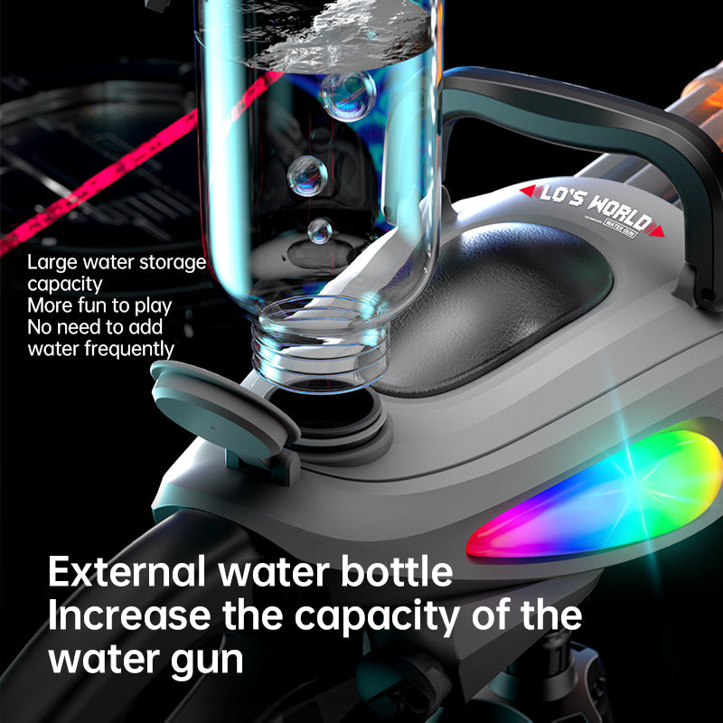 Electric LED Rotating Gatling Water Gun - Auto-Spray Blaster for Kids & Adults (Summer Pool Toy) - V.I.P Digital Presence