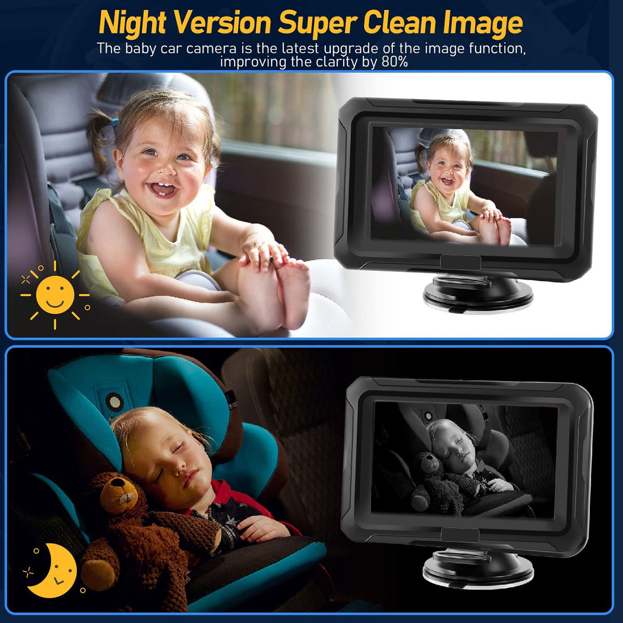 4.3 inch private model HD 1080P car baby monitor car baby mirror - V.I.P Digital Presence