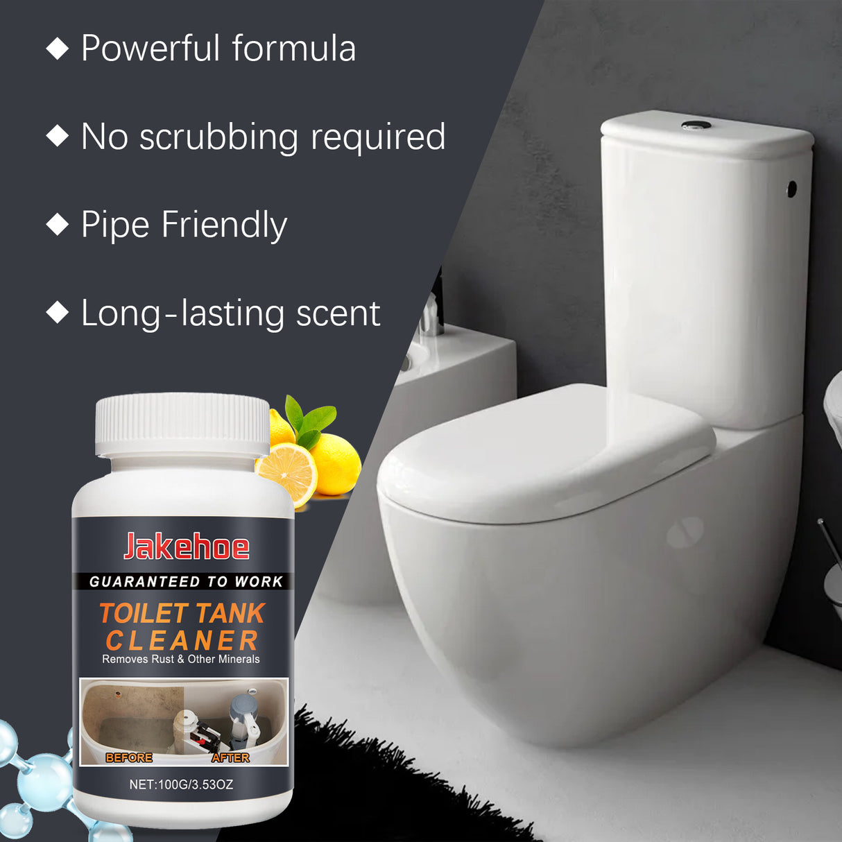 Toilet Tank Cleaner, Toilet Toilet Decontamination Deodorization Deodorization Dirt Cleaning Agent - V.I.P Digital Presence