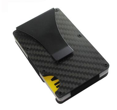 Carbon Fiber Wallet Metal Mini Slim Wallet Men's Credit Card ID Holder With RFID Anti-chief Card Wallet Porte Carte - V.I.P Digital Presence