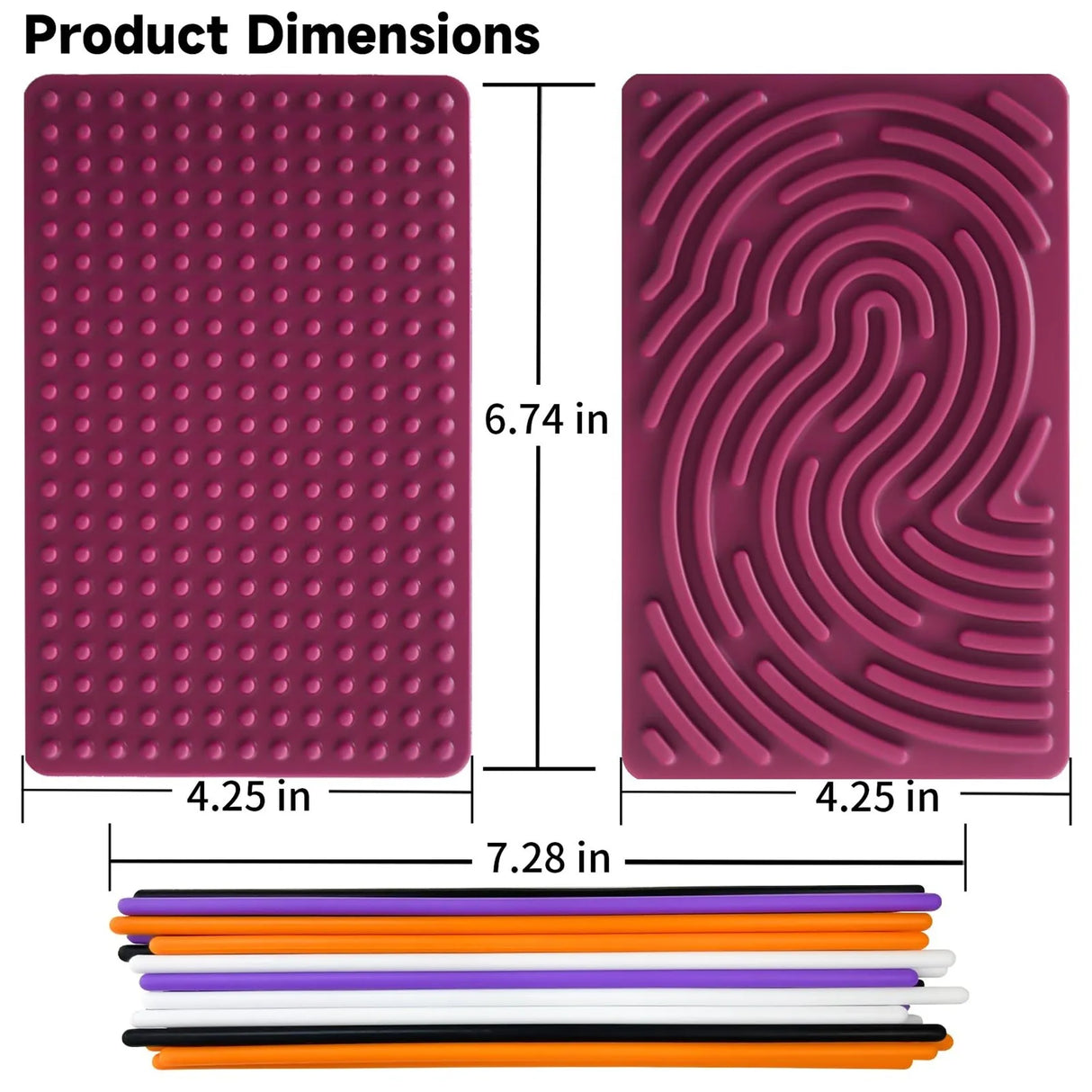 Sensory Activity Board, Silicone Calm Down Toy, Stress, Silent, Mindfulness For Kids 3+ Anxiety Relief, Sensory Board - V.I.P Digital Presence