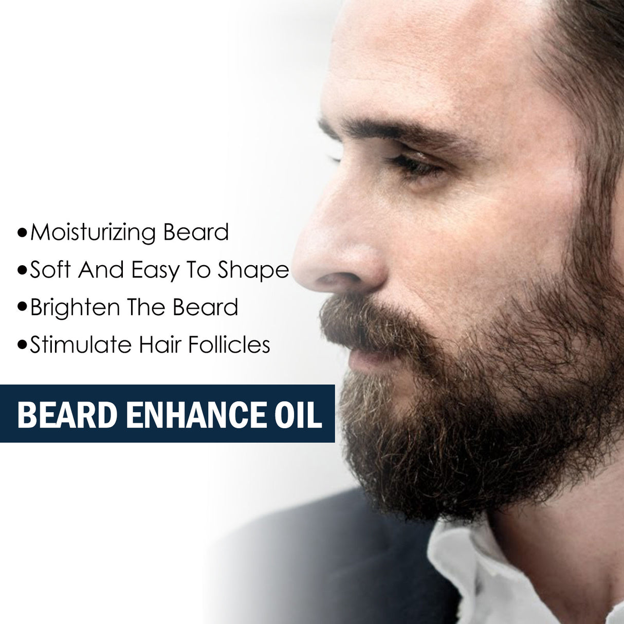 Facial Hair Care Oil Strengthens Root And Moisturizes And Brightens Men's Facial Hair - V.I.P Digital Presence