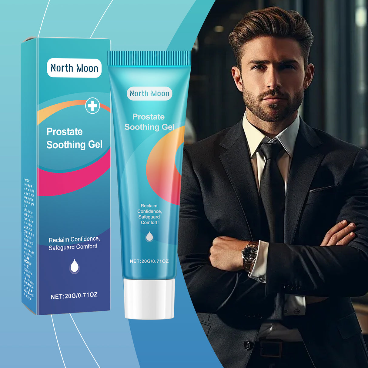 Men's Care Gel Gentle Ingredients Moisturize And Moisturize Daily Massage Body Care Gel - V.I.P Digital Presence
