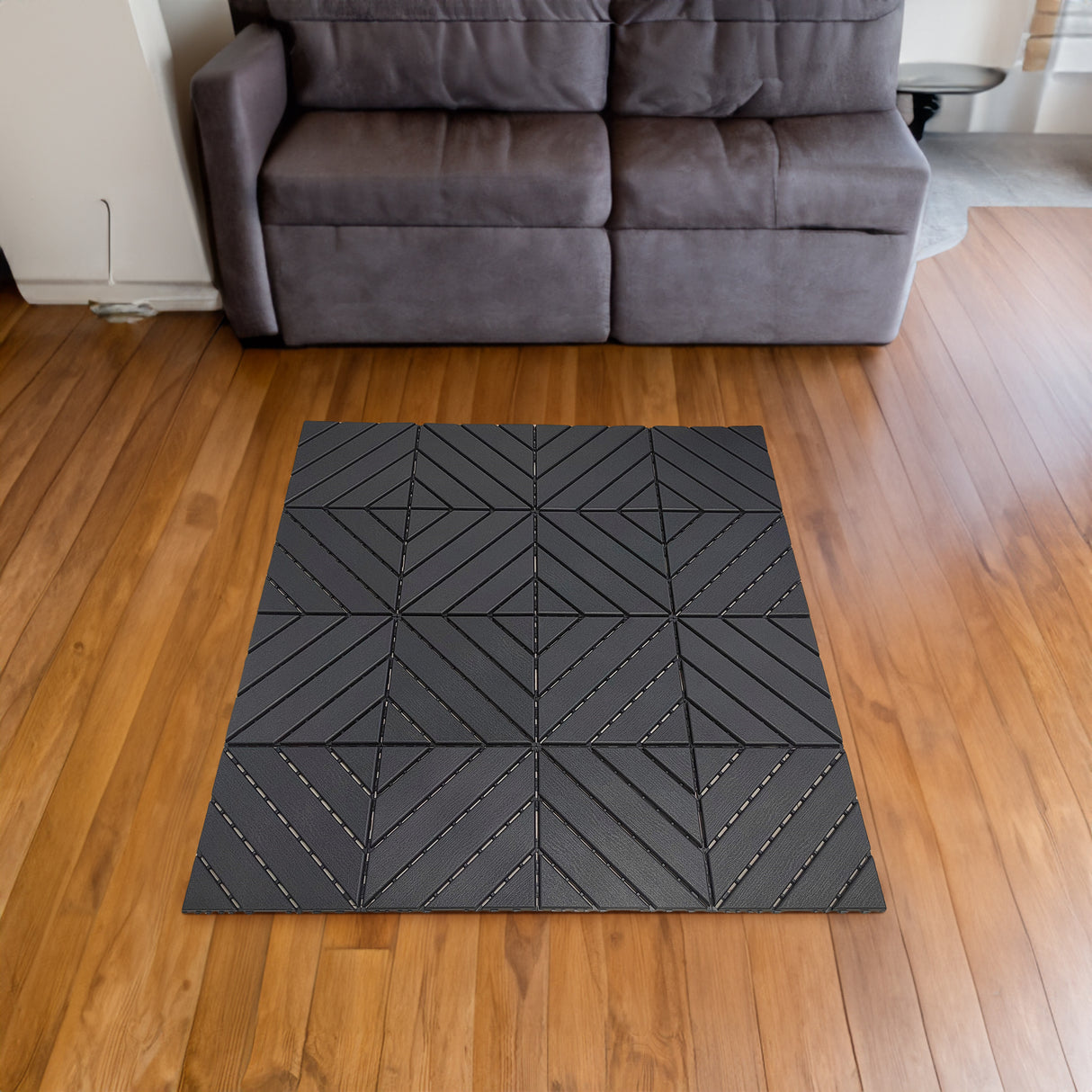 Plastic tiles, 36 pieces, 12 inches x 12 inches waterproof outdoor terrace tiles with reinforced drainage design, gray - V.I.P Digital Presence