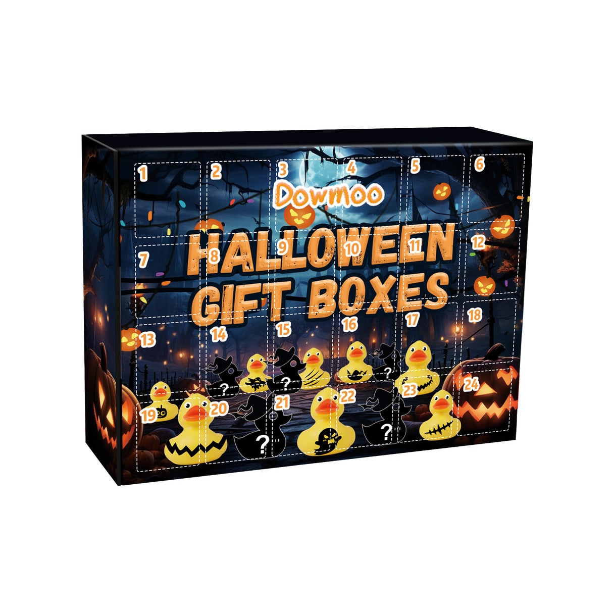 Halloween Duck Blind Box, Advent Countdown 24 Grid Surprise Decoration Rubber Duck Toy Gift Box - V.I.P Digital Presence