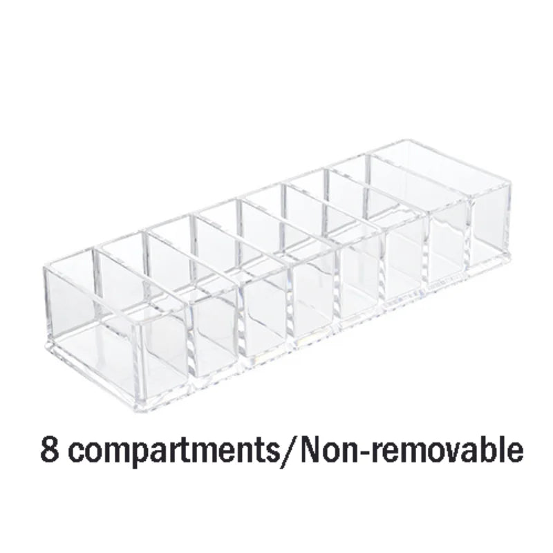 Household Transparent Divided Cosmetic Storage Box Sorting and Detachable Plastic Desktop Storage Box - V.I.P Digital Presence