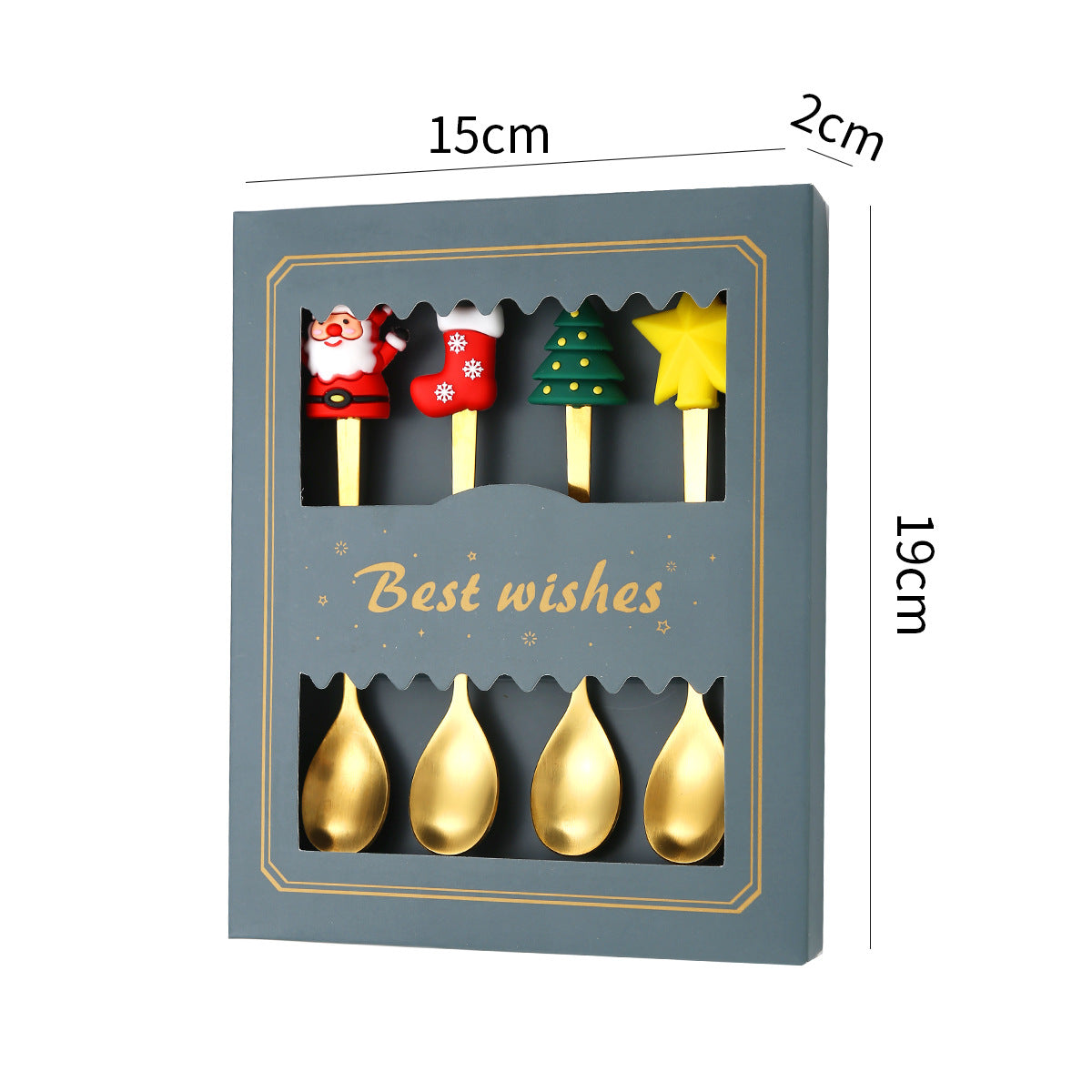 Christmas gift tableware stainless steel coffee spoon dessert spoon fork set - V.I.P Digital Presence