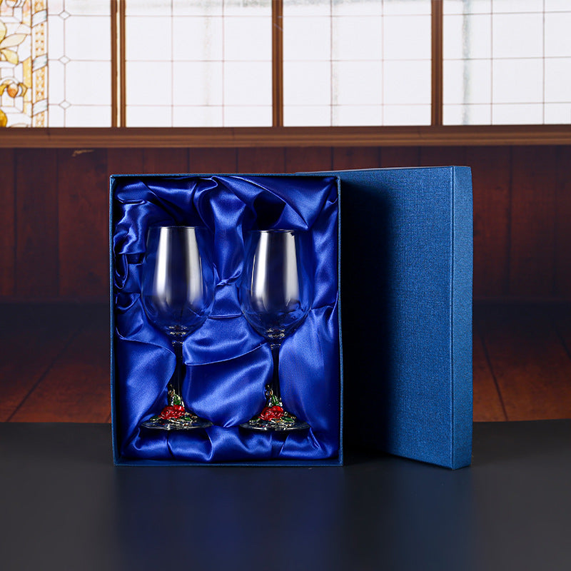 Household enamel crystal glass red wine glass goblet decanter - V.I.P Digital Presence