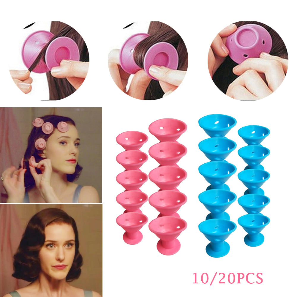 10/20pcs/set Magic Hair Care Rollers for Curlers Sleeping No Heat Soft Rubber Silicone Hair Curler Twist Hair Styling DIY Tool - V.I.P Digital Presence