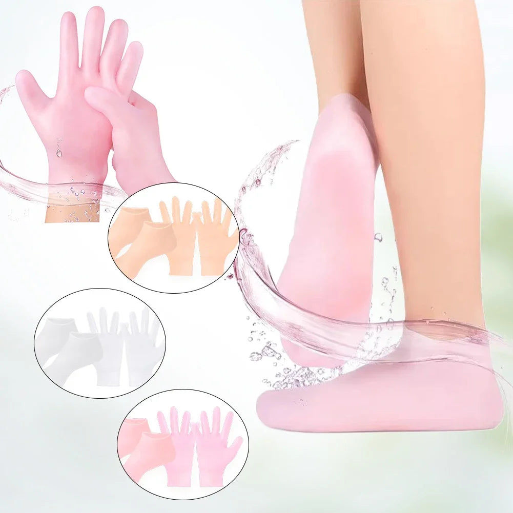 Silicone Socks Moisturizing Gel Socks Exfoliating and Preventing Dryness Spa Foot Care Tool Cracked Dead Skin Remove Protector - V.I.P Digital Presence