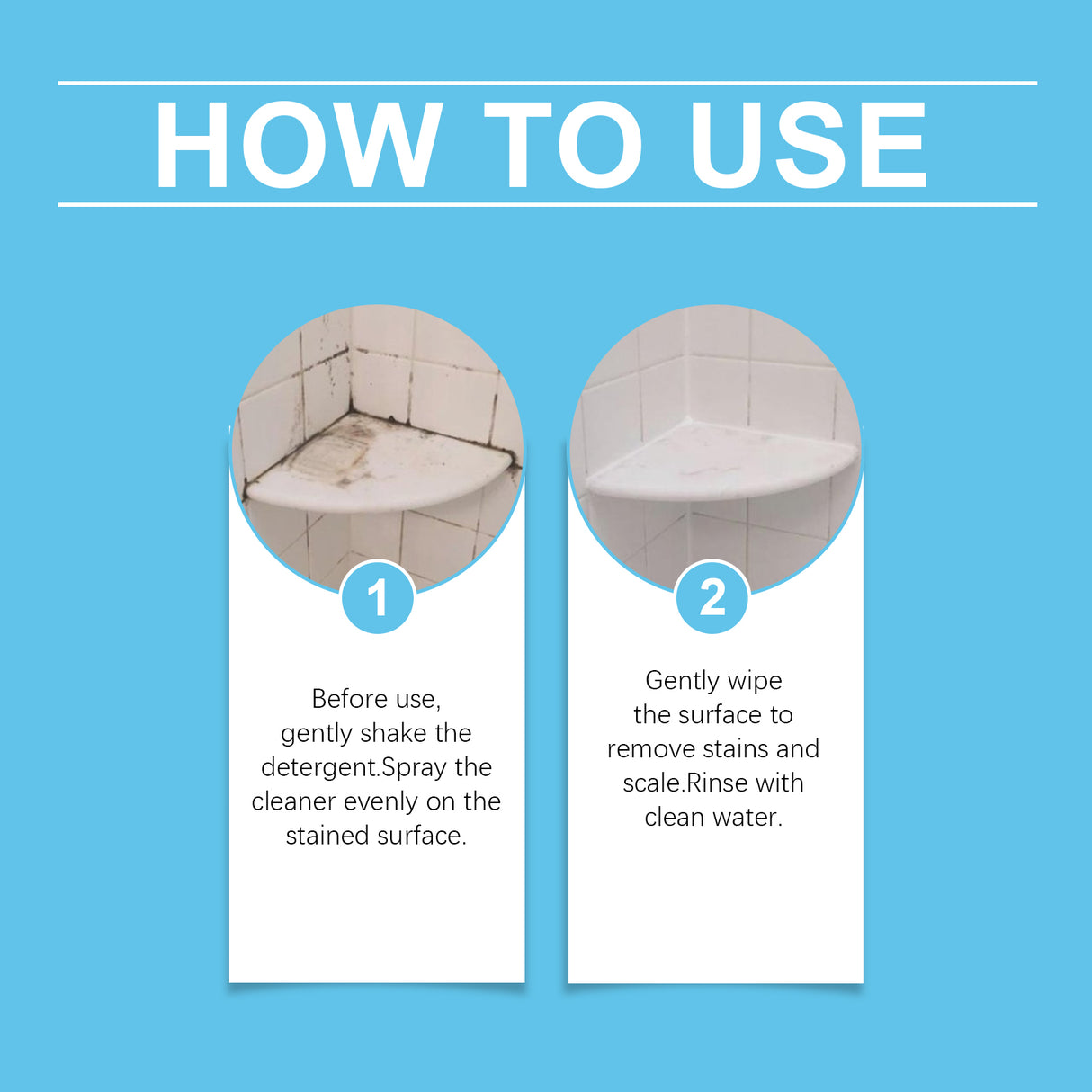 Bathroom Decontamination Cleaning Spray, Clean Bathroom Glass Door Bathtub Decontamination Water Stain Cleaner - V.I.P Digital Presence