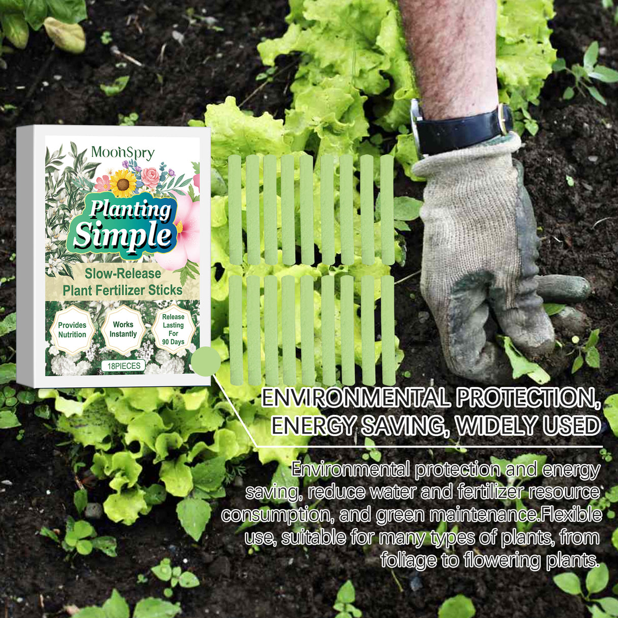 Plant Nutrition Bar, Slow-Release Nutrition For Domestic Flowers And Green Plants Growing In Potted Plants - V.I.P Digital Presence