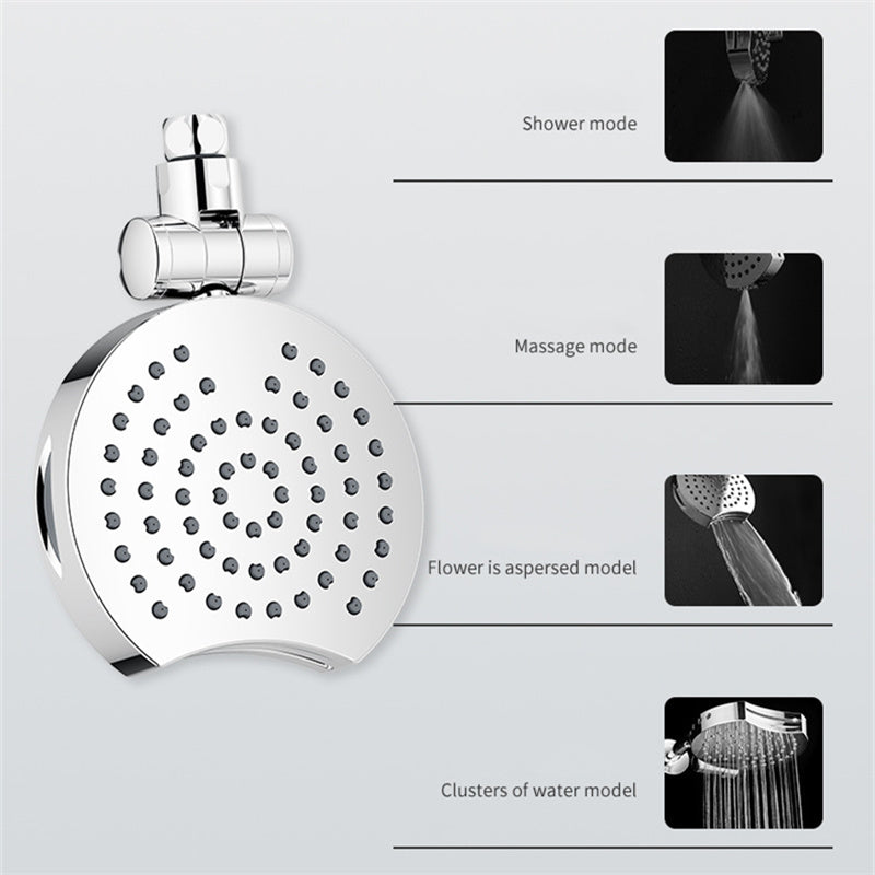 multi-function shower top spray rotating shower head four modes - V.I.P Digital Presence