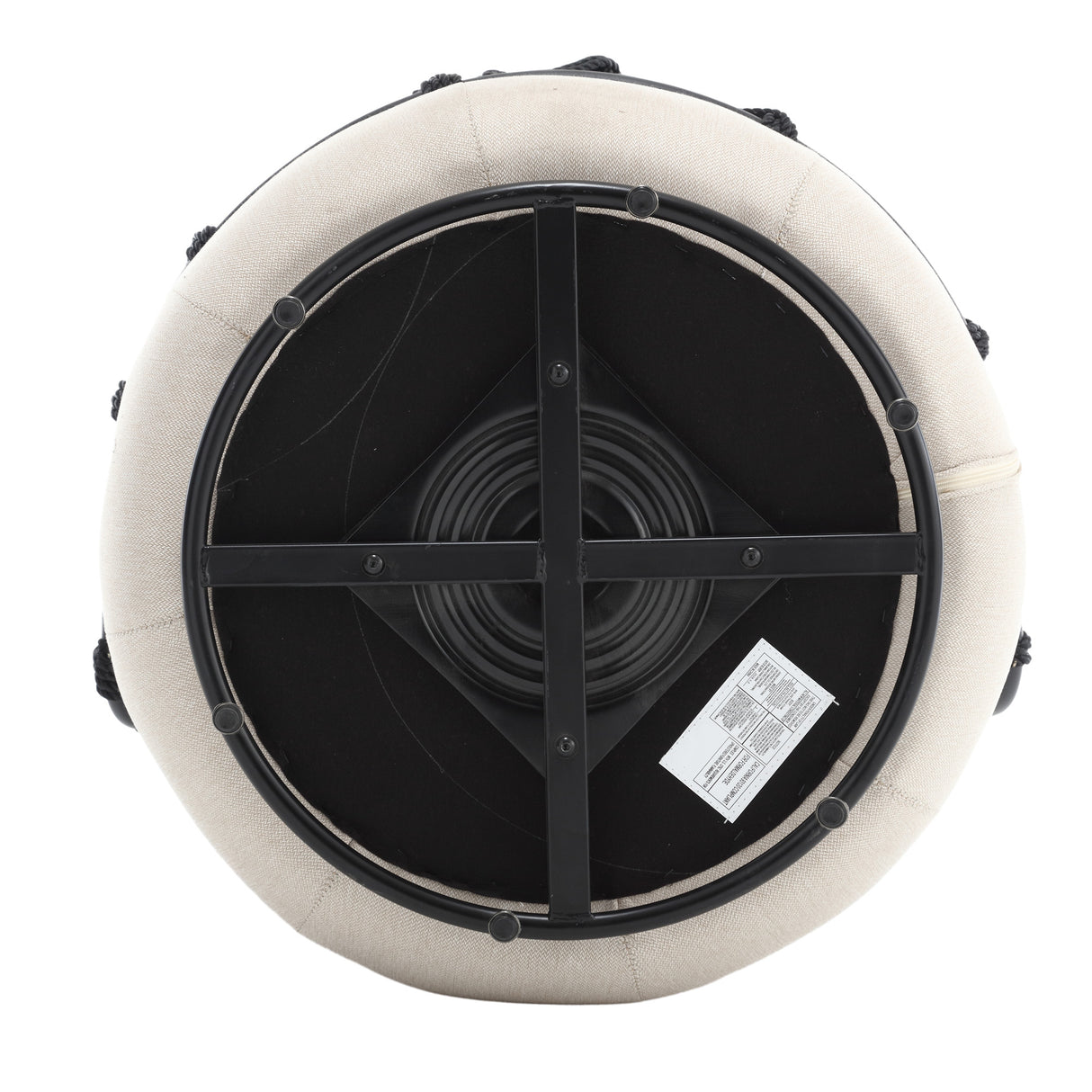 COOLMORE Upholstered Tufted Living Room Chair Textured Linen Fabric Accent Chair with Metal Stand - V.I.P Digital Presence