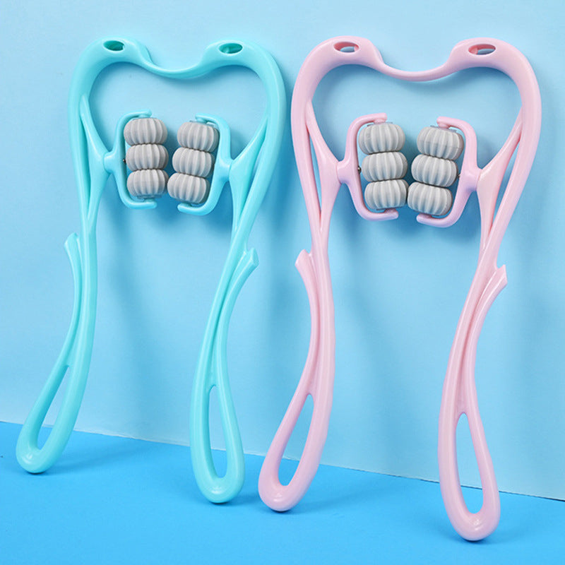 Plastic Pressure Point Therapy Neck Massageador Massagem Relieve Hand Roller Neck Massager for Neck Shoulder Trigger Point - V.I.P Digital Presence