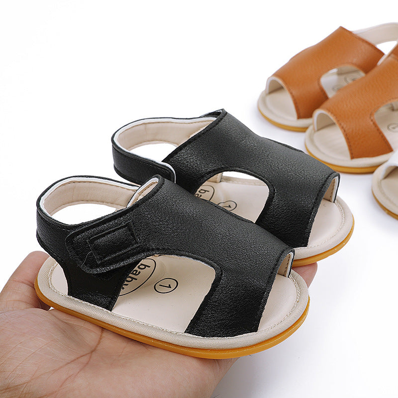 Baby Boy Summer Sandals Rubber Sole Breathable Toddler Shoes 0-3-6-9-12 Months Shoes