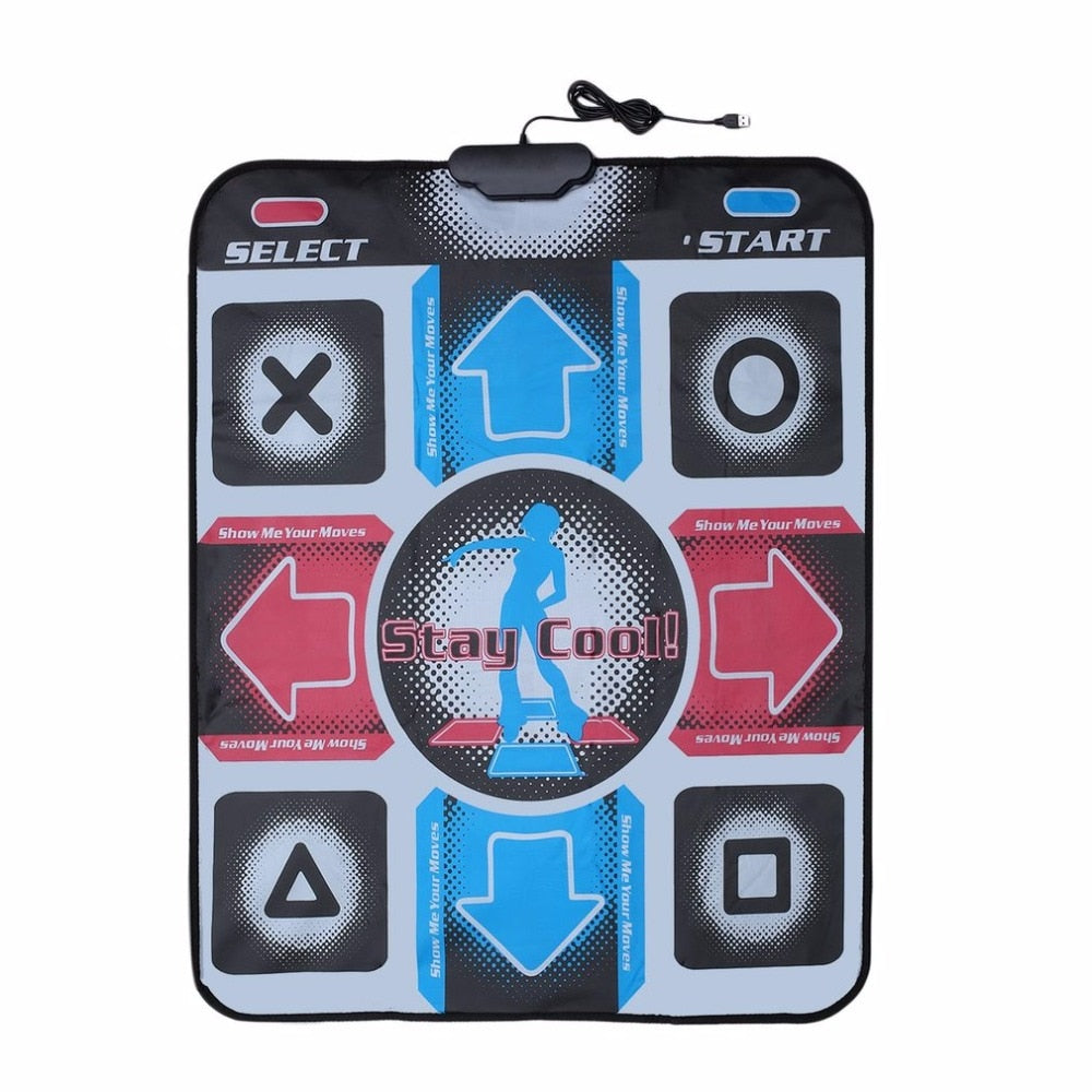 Dance Mat Dancing Step Dancing Mat Dance Pad Dancer Blanket Equipment Revolution HD Non-Slip Foot Print Mat to PC with USB