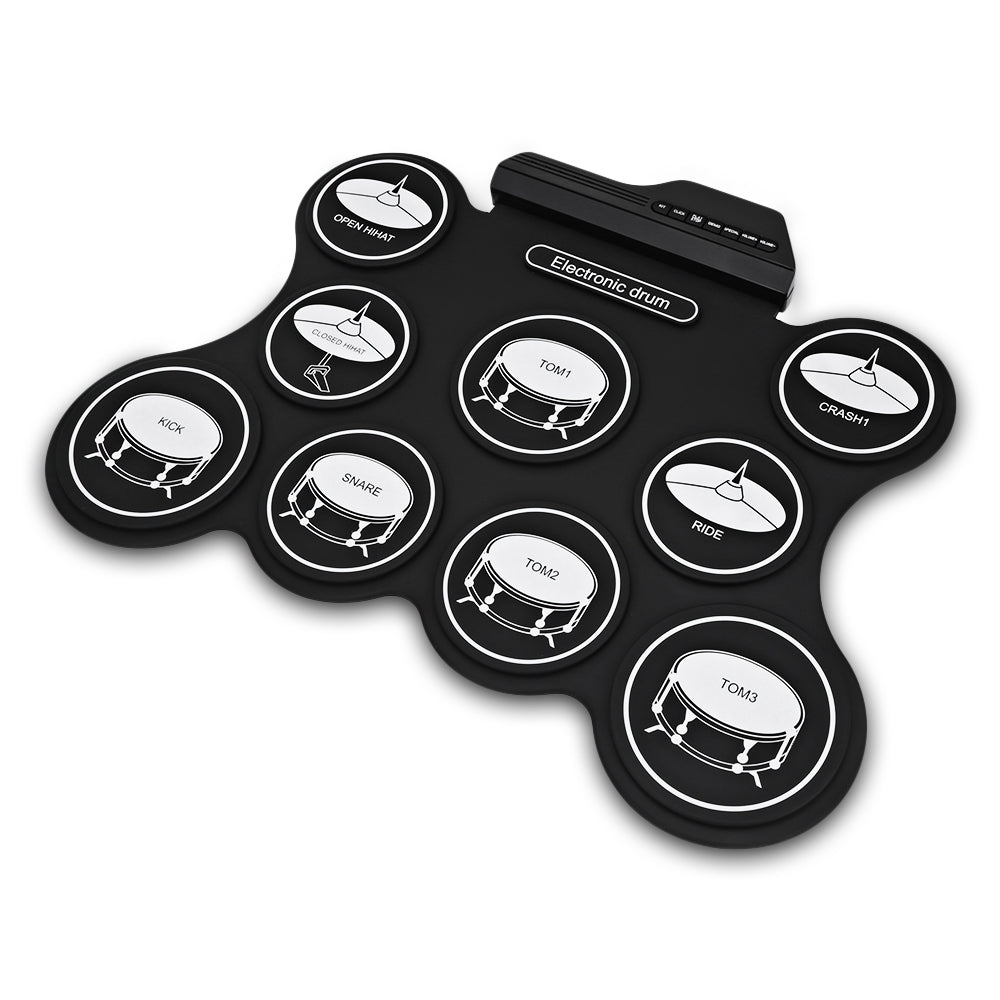 AEOFUN G4009 Electronic Roll Up Drum Kit with 5 Timbres and 8 Demo Songs - V.I.P Digital Presence