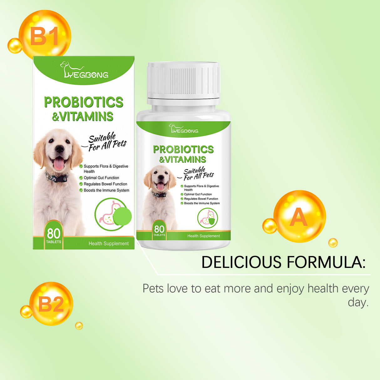 Pet Probiotic Tablets Improve Gut Health And Promote Nutritional Absorption Of Pet Care Supplements - V.I.P Digital Presence
