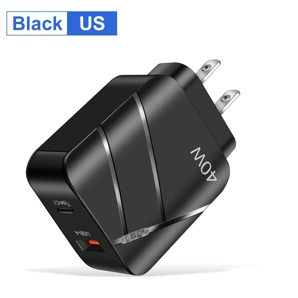40W PD+QC3.0 mobile phone charger charging head travel charger - V.I.P Digital Presence