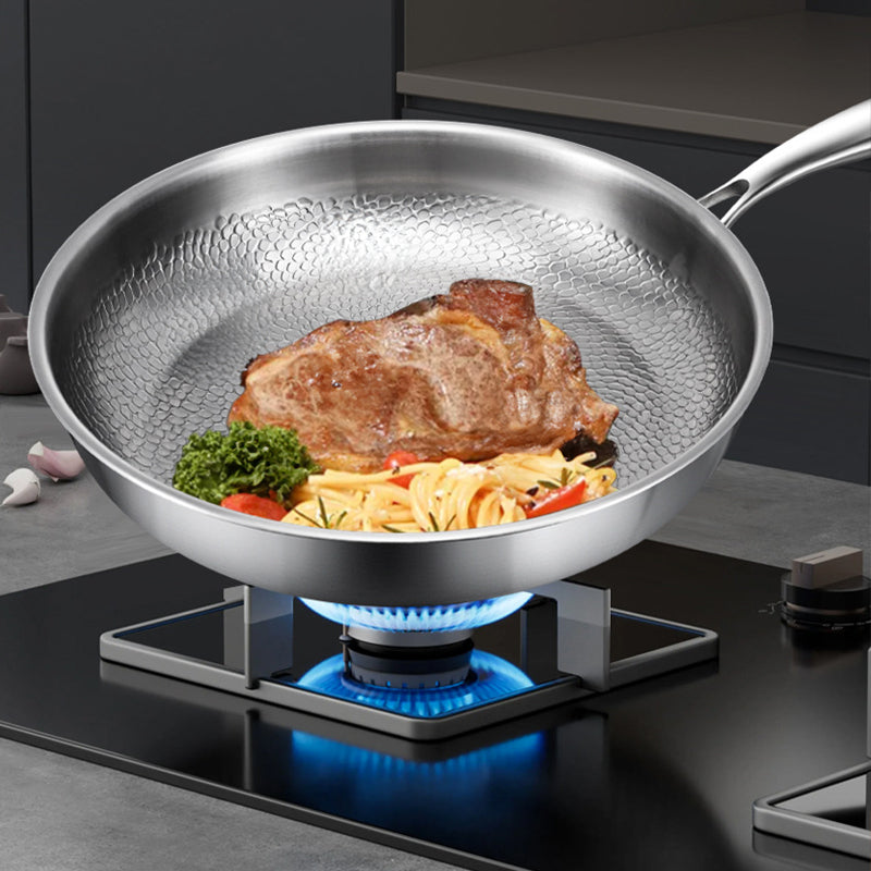 German uncoated pure titanium frying pan with fish - scale hammer pattern. Non - stick, ideal for household steak frying, a piec - V.I.P Digital Presence