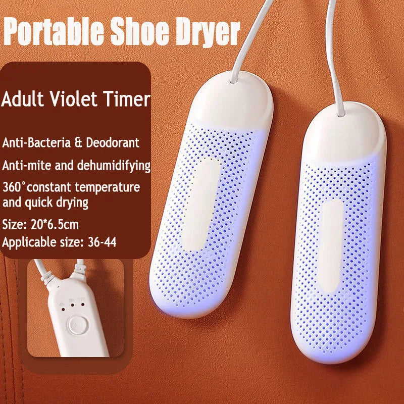 Portable Shoe Dryers Freshener Device Dryer 110V/ 220V Timing Shoes Footwear Electric Heater Socks Ultraviolet Dehumidifier - V.I.P Digital Presence