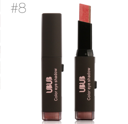 UBUB Double Color Stereo Gradient Velvet Shimmer Eyeshadow Stick Earth Color Eye Shadow Cream Pen - V.I.P Digital Presence