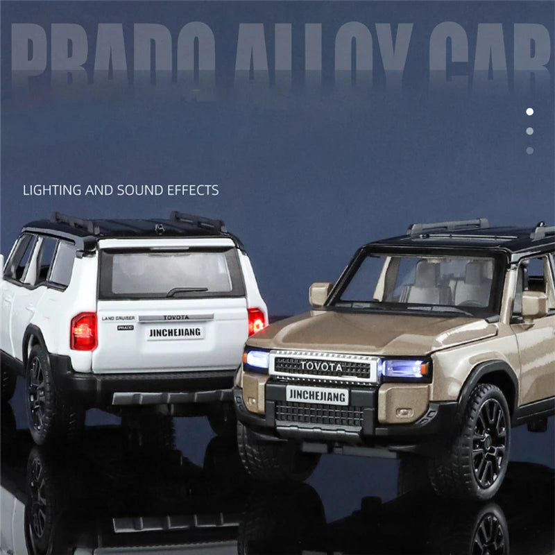 1: 32 Prado car model alloy sound and light simulation SUV domineering off-road vehicle boy toy car decoration - V.I.P Digital Presence