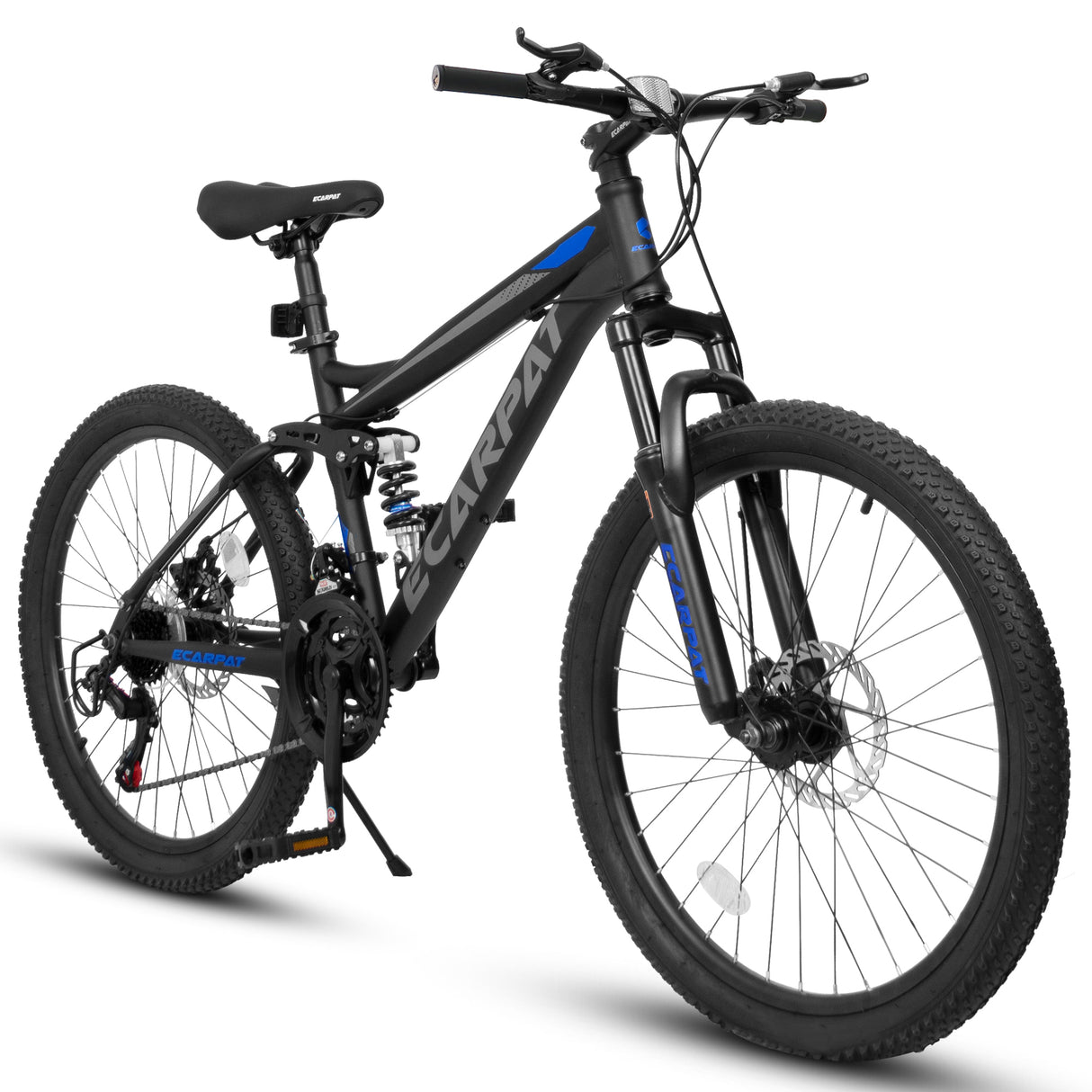 A2660 Ecarpat Mountain Bike 26 inch Wheel Carbon Steel Frame Disc Brake Thumb Shift Front Fork Rear Shock Absorber Bicycle - V.I.P Digital Presence