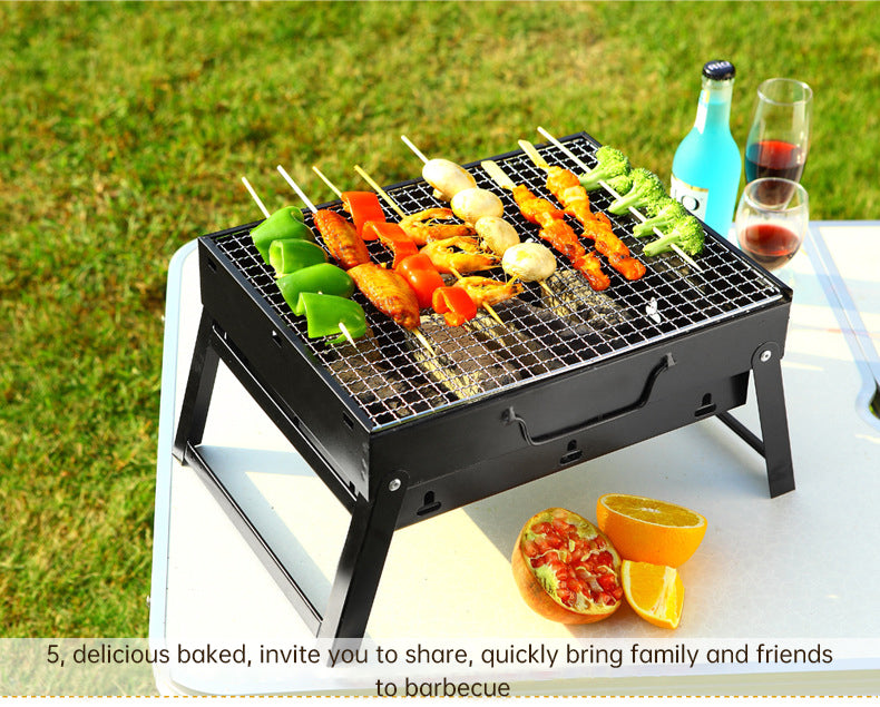 Barbecue Large Outdoor Barbecue Portable Charcoal Grill BBQ Barbecue Folding Barbecue Grill - V.I.P Digital Presence