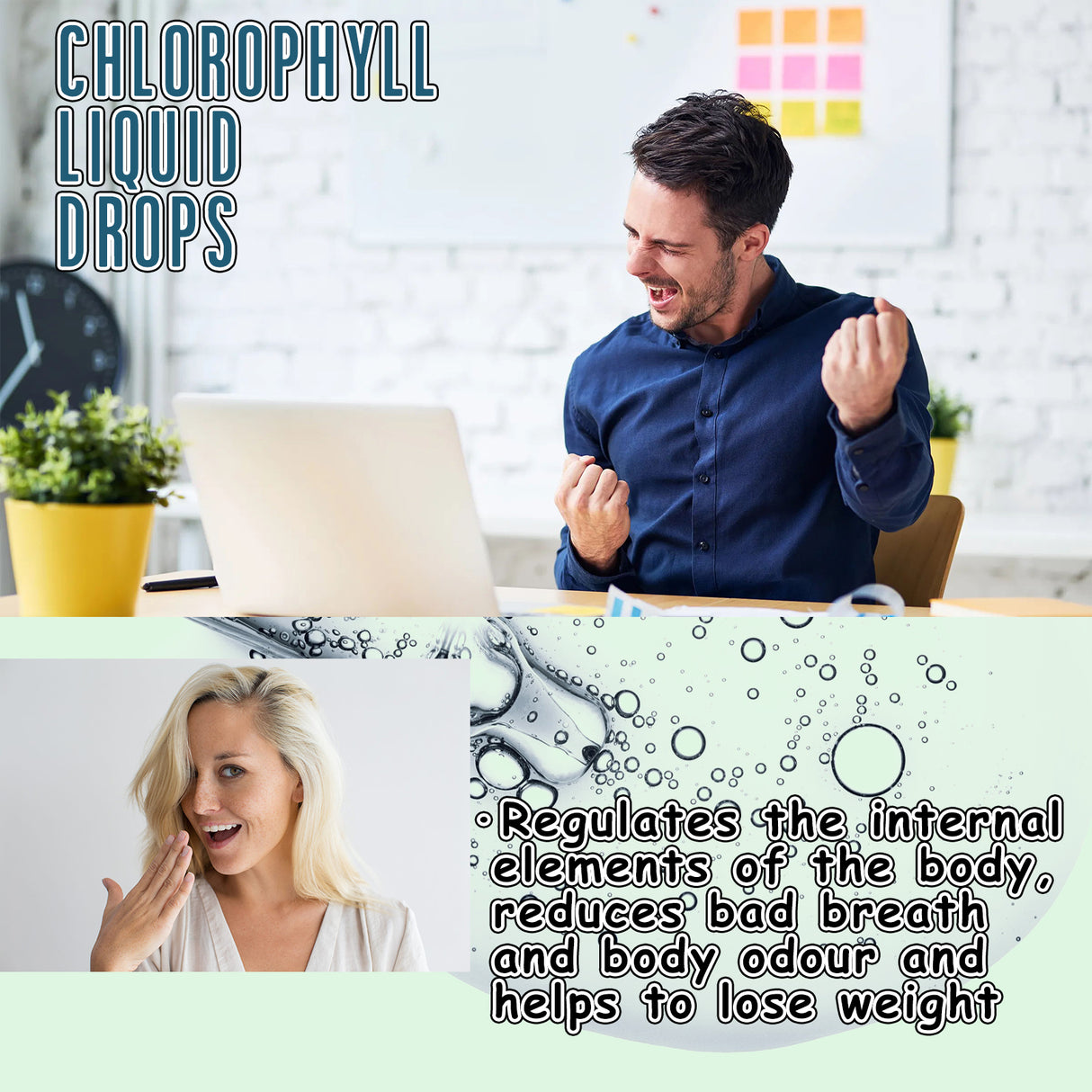 Chlorophyll Liquid Drops, Improve The Bad Breath Odor Beautiful Body Shape Body Improve The Body Energy - V.I.P Digital Presence