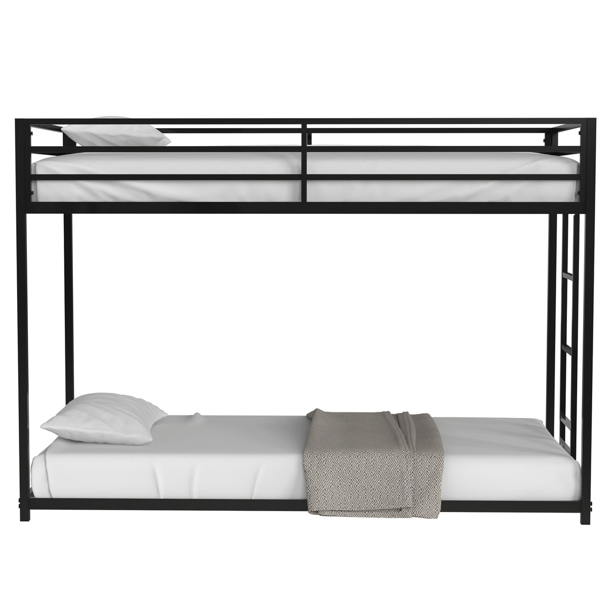 Adam Twin over Twin Metal Bunk, Black - V.I.P Digital Presence