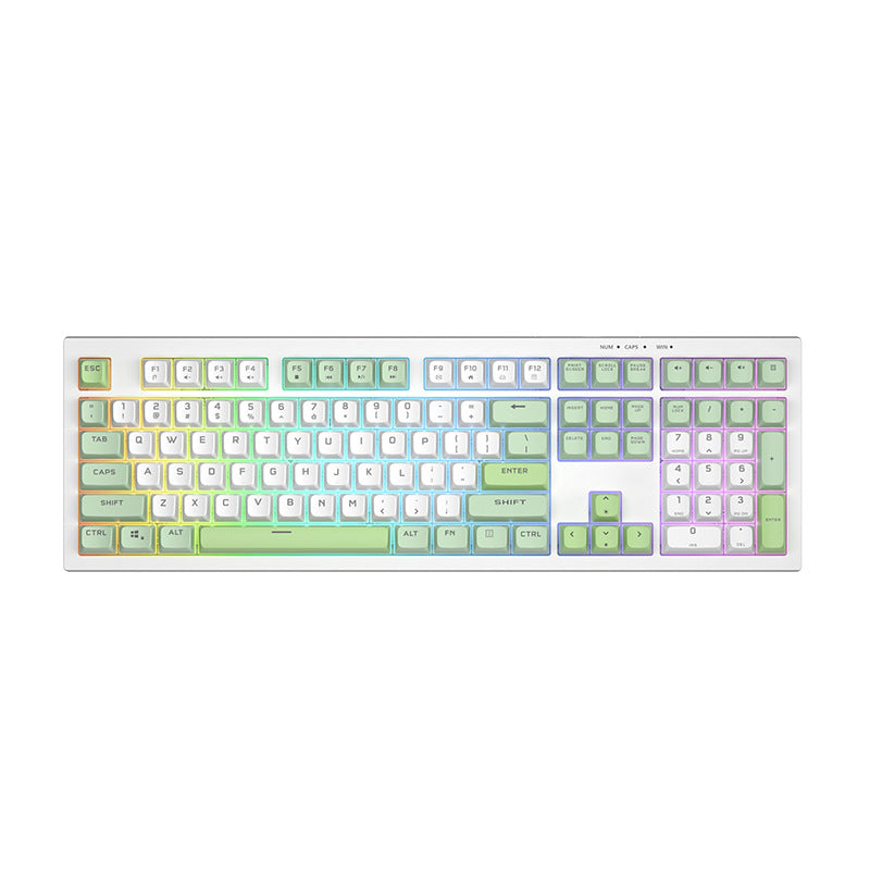 BM108 mechanical tactile keyboard with high aesthetic value, mixed light e-sports game office mute film keyboard - V.I.P Digital Presence