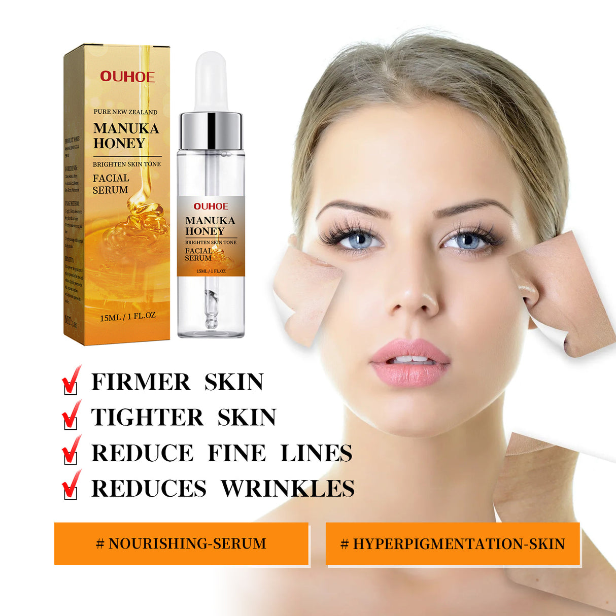 Honey Brightening Face Essence, Firming Hydrating Brightening Repair Skin Care Essence - V.I.P Digital Presence